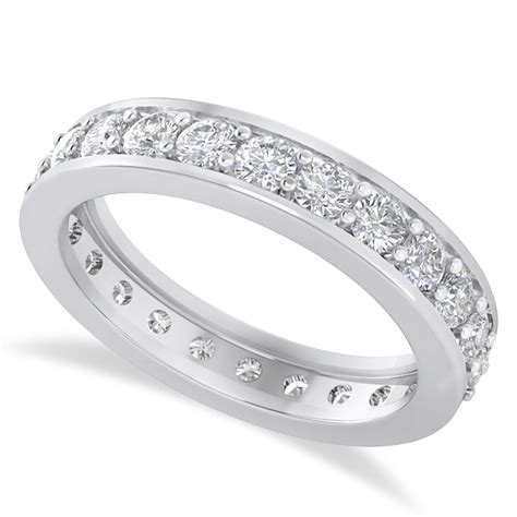 women's channel set wedding band.